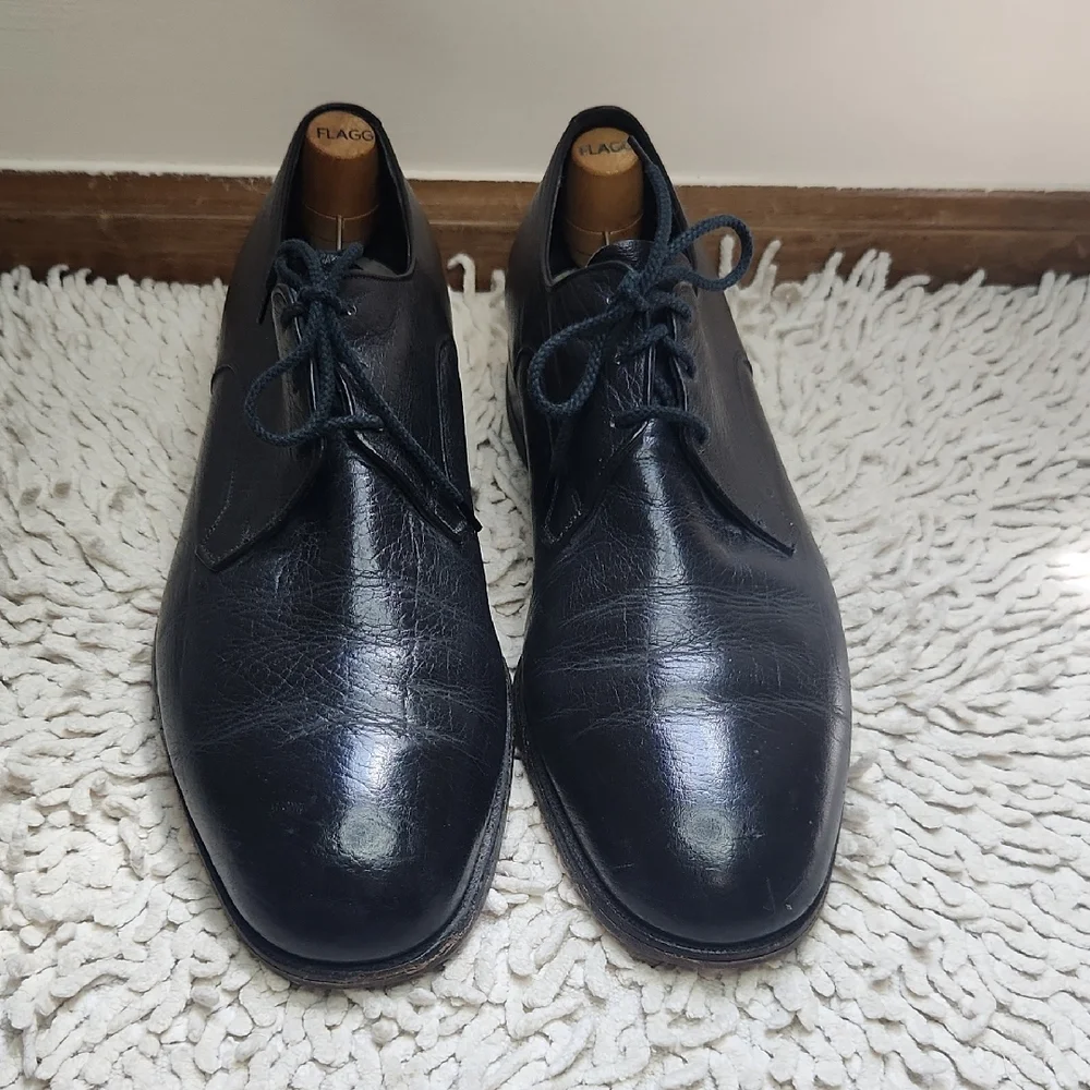 Florsheim Black Oxford Shoes Classic Lace-Up Design